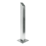 CDVI RPSS 100mm x 100mm x 1000mm Stainless Steel Post with angled top plate